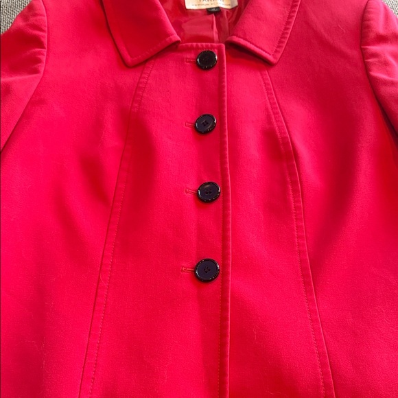 Tahari Women's Hot Pink Blazer with Ebony Buttons sz 14 lined jacket - Picture 3 of 6